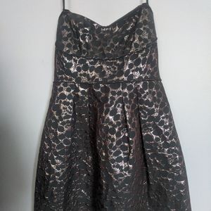 BCBG Maxazria Metallic Cocktail Dress - Size 6